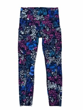 Lululemon Fast Free HR Tight 7/8 Nulux 25” Size 6 Nocturnal Floral Multi W5ATMS